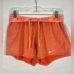 Nike Dri-Fit Athletic Shorts Salmon Pink/Orange Size Small
